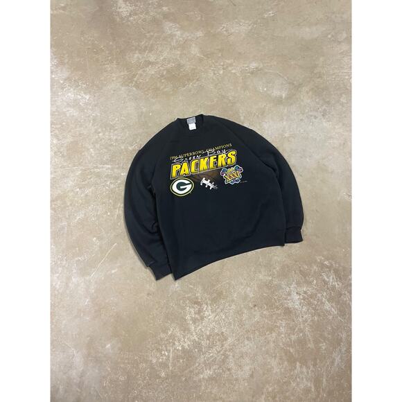 Vintage 1996 Green Bay Packers Super Bowl XXXI Sweatshirt L Chalk Line USA Made - Picture 1 of 4